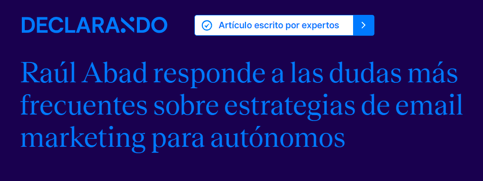 Entrevista para Declarando sobre Email Marketing para Pymes y Autónomos Entrevista para Declarando sobre Email Marketing para Pymes y Autónomos
